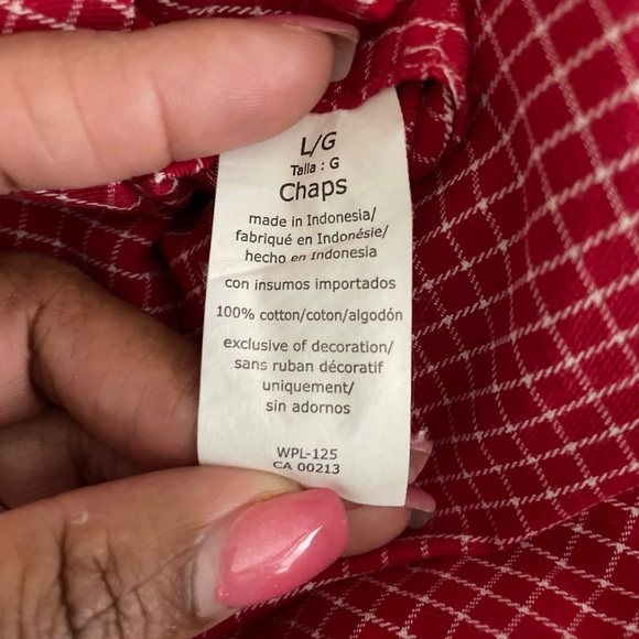 Chaps Casual Button Down Long Sleeve Shirt - Size L - Picture 10 of 10